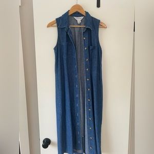 Vintage lands end denim dress